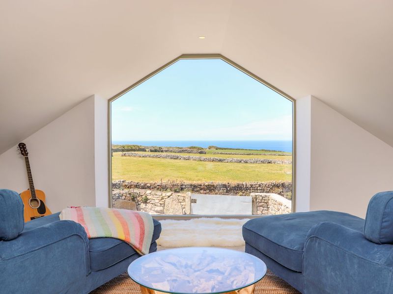 cornwall large hot tub cottage st just see two seas view